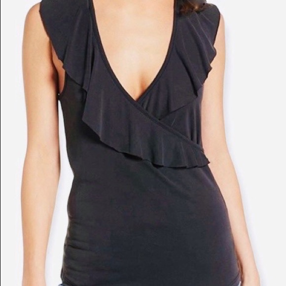 LIRA NWOT black tank top super soft size S. Very flattering around the bust. - Picture 2 of 7